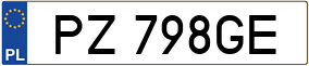 Truck License Plate